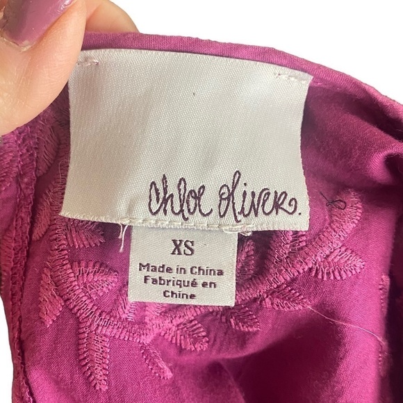 Anthropologie Chloe Oliver boho embroidered lace bell sleeve blouse size… - Picture 11 of 12